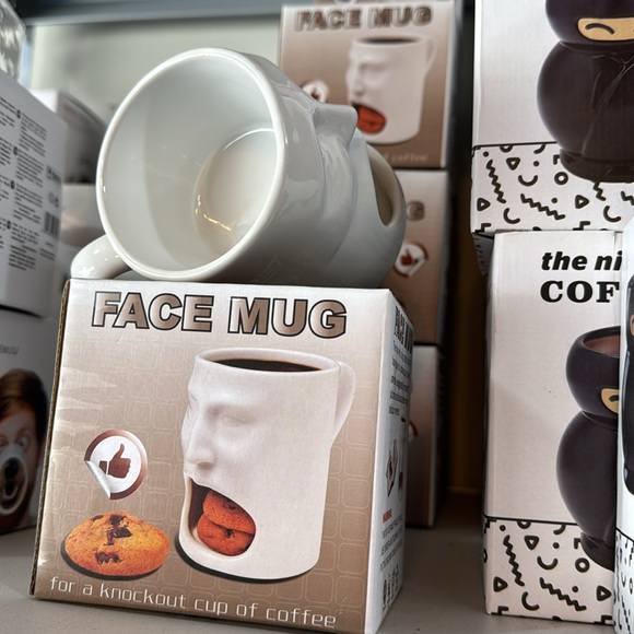 NWT Cookies & Milk White Mug w/Face and Open Mouth - Picture 4 of 4
